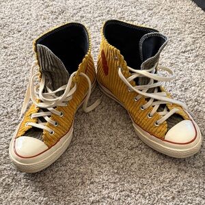 Custom corduroy Converse High-Top Sneakers